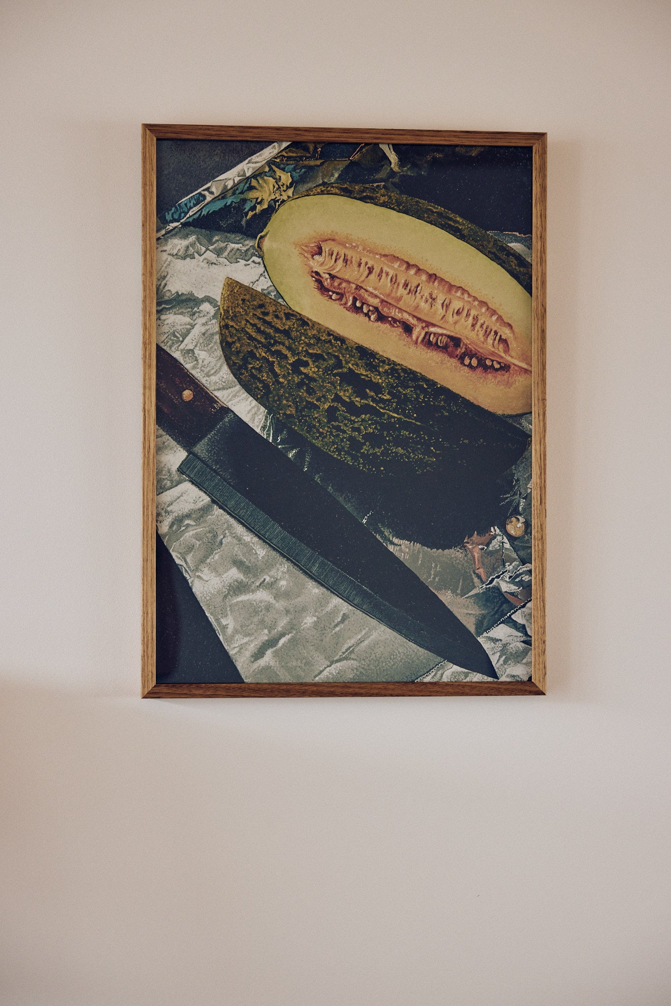 Melon & Knife on Foil